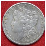 1900 S Morgan Silver Dollar Coin