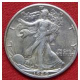 1929 S Walking Liberty Silver Half Dollar Coin