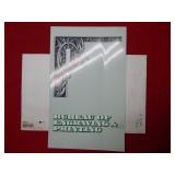 1995 Partial Uncut Sheet of Four $1 Fed Res Notes