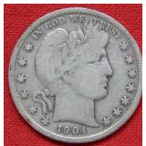 1904 Barber Half Dollar Coin