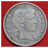 1892 O Barber Silver Half Dollar