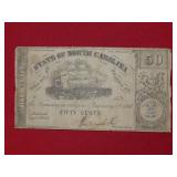 1862 North Carolina Fractional Note - 50 cents
