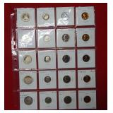 (20) Proof US Coins-Quarters, Dimes, Nickels, Cent