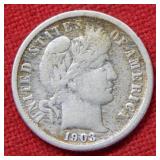 1903 O Barber Silver Dime Coin