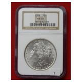 1886 Morgan Silver Dollar Coin NGC MS65