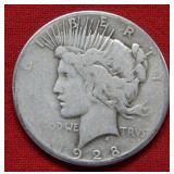 1928 Peace Silver Dollar