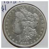 1878 CC Morgan Silver Dollar Coin