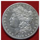 1890 CC Morgan Silver Dollar Coin