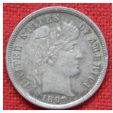1897 Barber Silver Dime