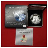 2021 Christa McAuliffe Proof Silver Dollar US Comm