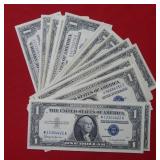 (20) Mixed Dates of $1 Silver Certificates