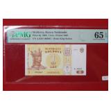 2006 Moldova 1 Leu PMG MS65 EPQ