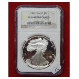 1995 P Silver Eagle NGC PF69 Ultra Cameo
