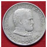 1925 Grant Commemorative Silver Half Dollar Coin