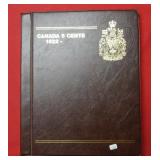 Lot of 74 Canadian Nickels with Book