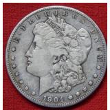 1904 S S Morgan Silver Dollar Coin