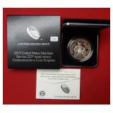 2015 US Marshals Silver Commemorative Dollar