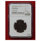 1846 Large Cent - Small Date NGC VG Details