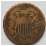 1871 Two Cent Piece