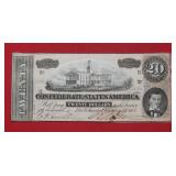1864 $20 CSA Note