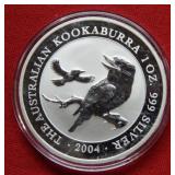 2004 Australia Kookaburra 1 oz .999 Silver Coin