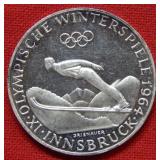 1964 Austria 50 Shilling Olympic Commemorative