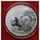 2017 Cook Island $5 Dylan Larkin 1oz .999 Silver