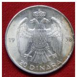1938 Jugoslavice?  30 Dinar Coin