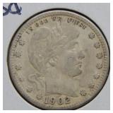 1902 O Barber Silver Quarter