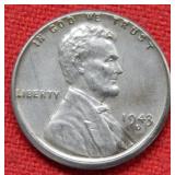 1943 D/D Steel Lincoln Cent - error