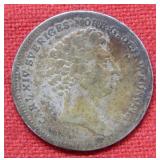 1832 Sweden 1/8 Ricksdaler Silver Coin