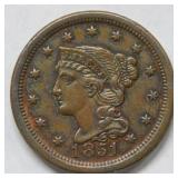 1851 Large Cent