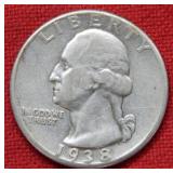 1938 Washington Silver Quarter