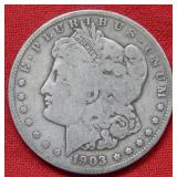 1903 S Morgan Silver Dollar Coin