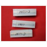 3 Rolls of BU Jefferson Nickels -