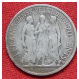 1905 Denmark 20 Cents Silver Coin