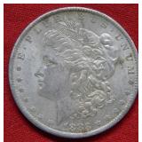 1883 O S Morgan Silver Dollar Coin