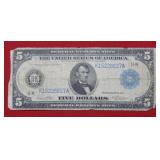 1914 $5 Federal Reserve Note - Large Size