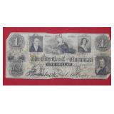 1851 Bank of Cincinnati Ohio  $1 Note