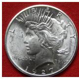 1927 Peace Silver Dollar