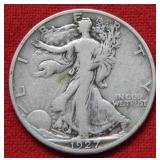 1927 S Walking Liberty Silver Half Dollar