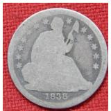 1838 Seated Liberty Dime