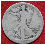 1917 D OBV Walking Liberty Silver Half Dollar Coin