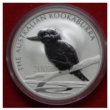 2007 Australia Kookaburra 1 oz .999 Silver Coin