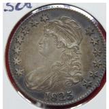 1825 Capped Bust Half Dollar