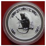 2004 Australia Monkey 1 oz .999 Silver Coin