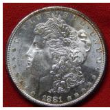 1881 S Morgan Silver Dollar Coin