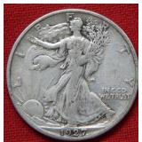 1927 S Walking Liberty Silver Half Dollar