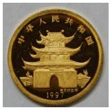 1997 China 1/10 oz Gold Coin