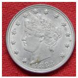 1883 Liberty Head Nickel - No Cents - First Year